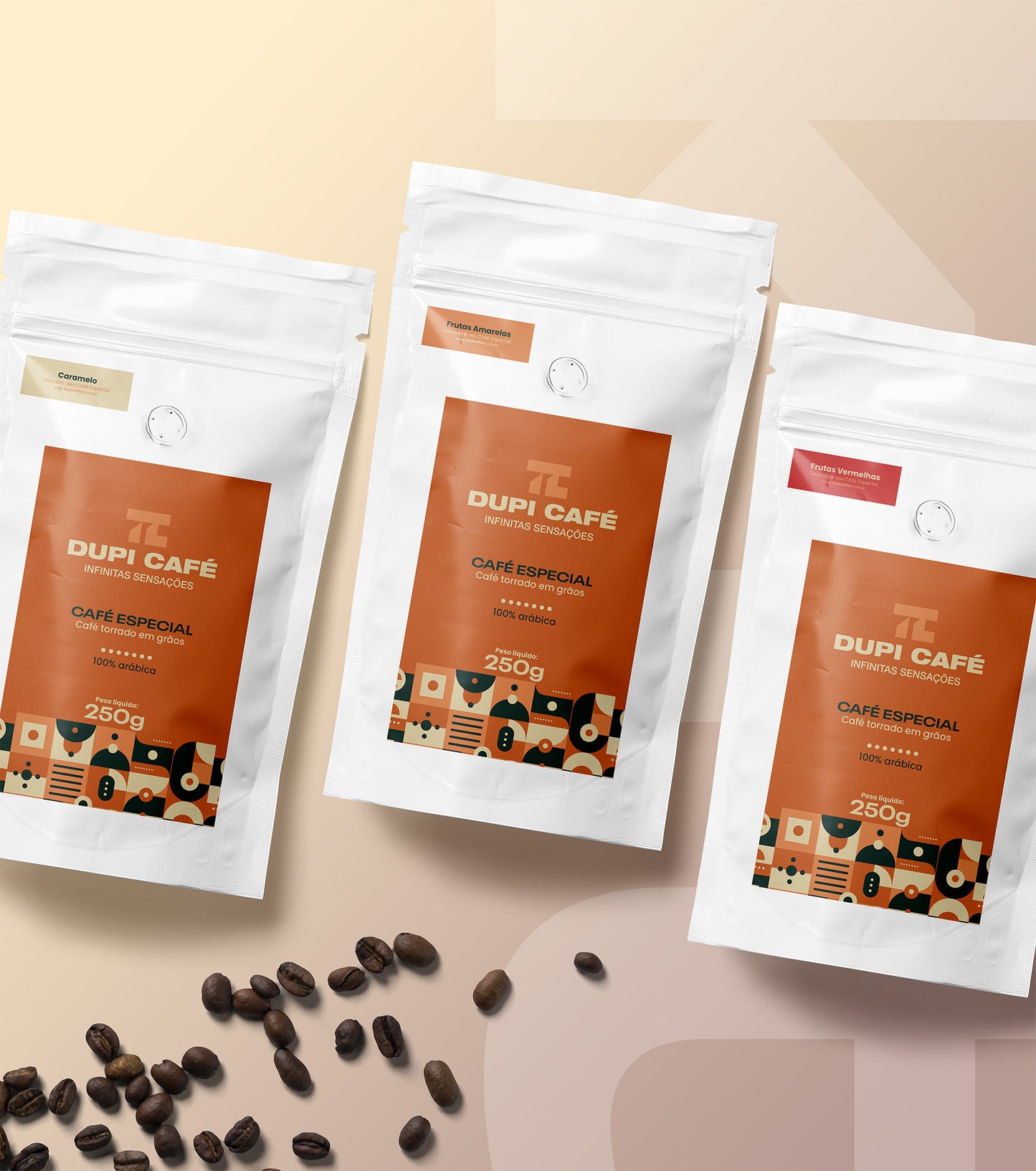 Trio Frutas e Caramelo